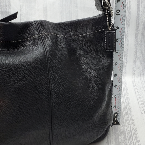 Coach 15064 Soho Black Pebbled Leather Convertible Crossbody Bag - Picture 13 of 16